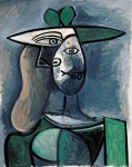Pablo Picasso- Frau mit grünem Hut, 1947 © Succession Picasso/Bildrecht, Wien, 2016 Albertina - Sammlung Batliner