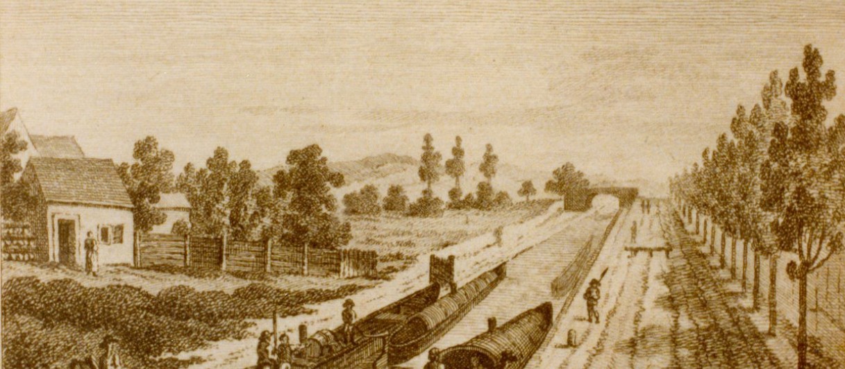 Am Kanal, Kupferstich von Böhm und Albrecht vor 1850